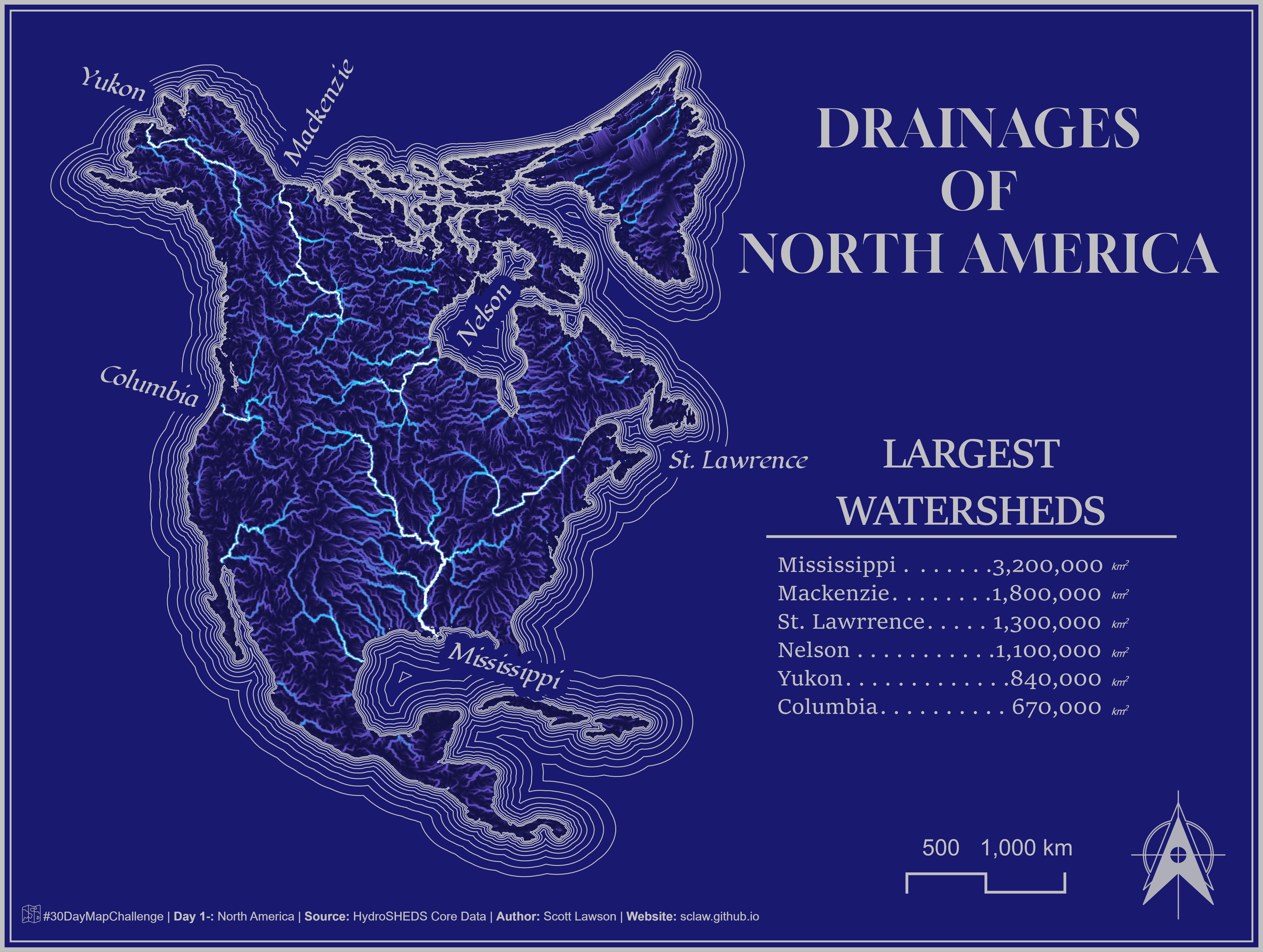 Watersheds of North America