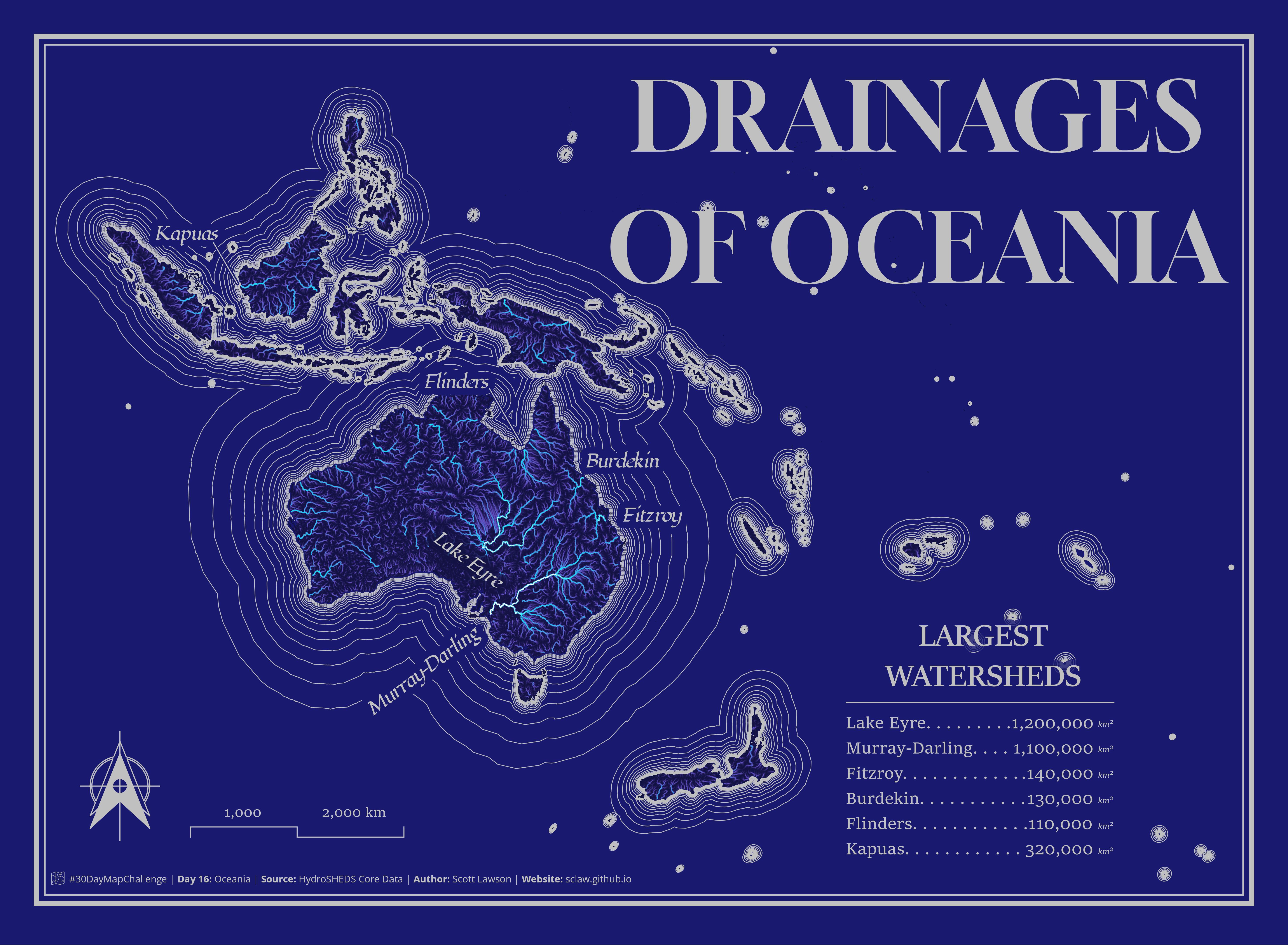 Watersheds of Oceania